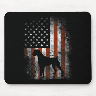 Boxer American Flag Shirt USA 4 juli Hondencadeau Muismat