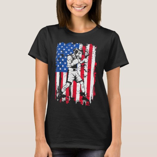  Boxer Amerikaanse vlag Boxer Patri T-shirt (Voorkant)