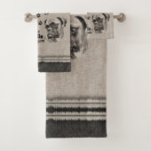 Boxer art als alles mislukt, quote bad handdoek (Insitu)