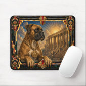 Boxer, Art Deco Hond Muismat (Met muis)