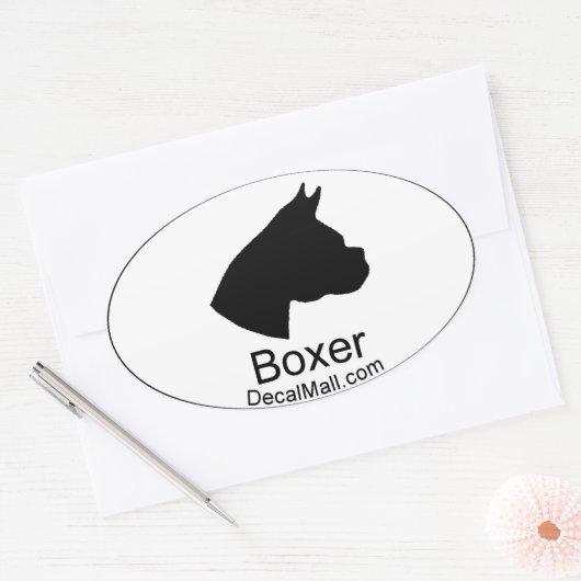 Boxer Auto Venster Decal Sticker (Envelop)
