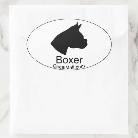 Boxer Auto Venster Decal Sticker (Tas)