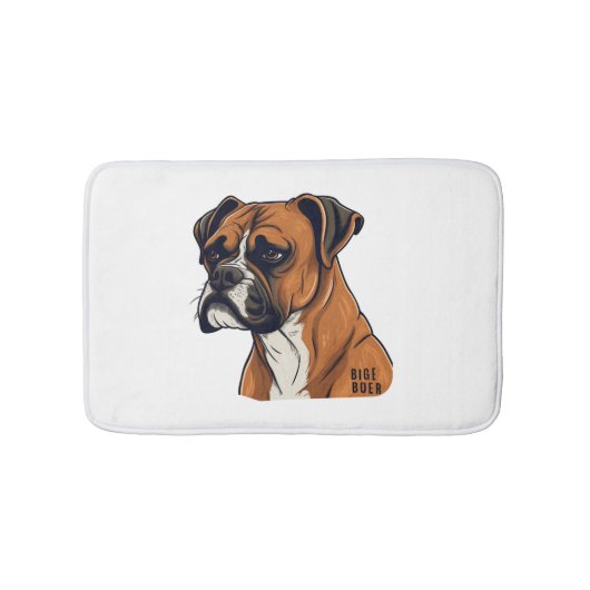 Boxer Bark Design Punchy Graphic designs Badmat (Voorkant)
