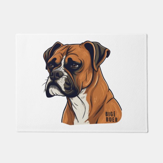 Boxer Bark Design Punchy Graphic designs Deurmat (Voorkant)