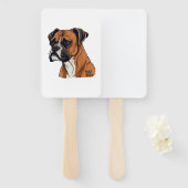 Boxer Bark Design Punchy Graphic designs Handwaaier (Voorkant en achterkant)