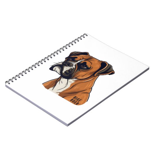 Boxer Bark Design Punchy Graphic designs Notitieboek (Linkerzijde)