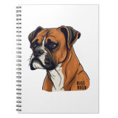 Boxer Bark Design Punchy Graphic designs Notitieboek (Voorkant)