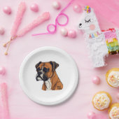 Boxer Bark Design Punchy Graphic designs Papieren Bordje (Feest)