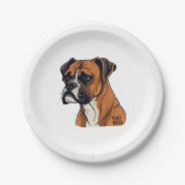 Boxer Bark Design Punchy Graphic designs Papieren Bordje (Voorkant)