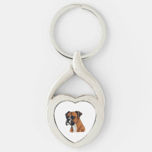 Boxer Bark Design Punchy Graphic designs Sleutelhanger