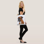 Boxer Bark Design Punchy Graphic designs Tote Bag (Op model)