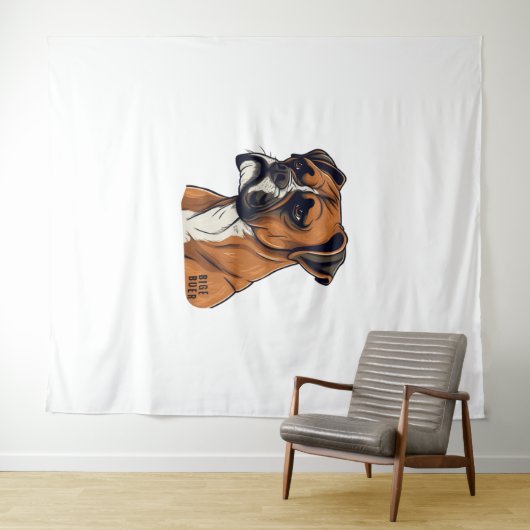 Boxer Bark Design Punchy Graphic designs Wandkleed (In Situ (horizontaal))