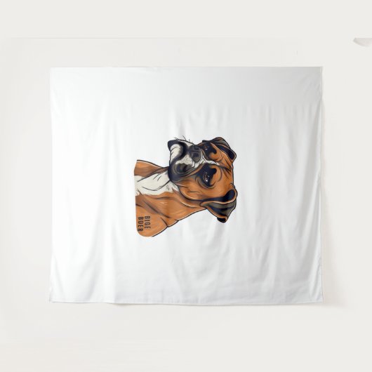 Boxer Bark Design Punchy Graphic designs Wandkleed (Voorkant (horizontaal))
