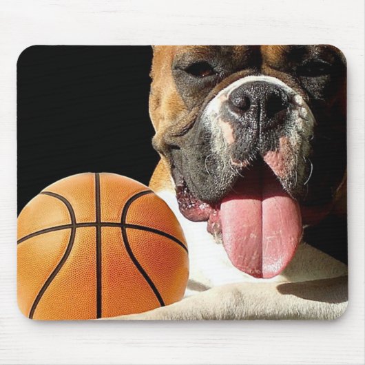 Boxer Basketball mousepad Muismat (Voorkant)