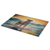 Boxer Beach Schilderij van surfers Snijplank (Hoek)