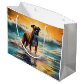 Boxer Beach Surfschilderij Groot Cadeauzakje (Achterkant Gekanteld)