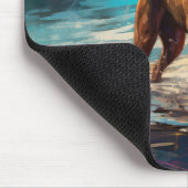 Boxer Beach Surfschilderij Muismat (Hoek)