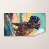 Boxer Beach Surfschilderkunst Bad Handdoek (Handdoek)