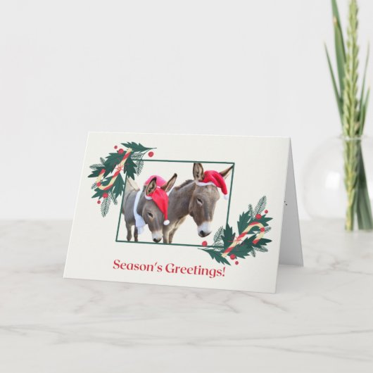 Boxer & Benjamin wensen u fijne feestdagen! Feestdagen Kaart (Voorkant)