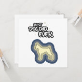 Boxer Blauw Beste Hond Papa Ooit Ik Woof You Kaart (Voorkant / Achterkant in situ)