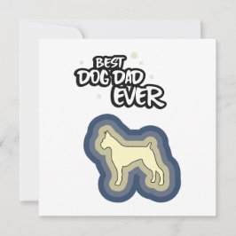 Boxer Blauw Beste Hond Papa Ooit Ik Woof You Kaart