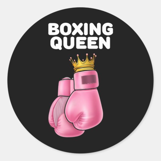 Boxer Boxer Boxer Boxing Ronde Sticker (Voorkant)