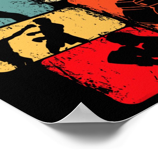 Boxer Boxer Kinder jongens Mannen Poster (Hoek)