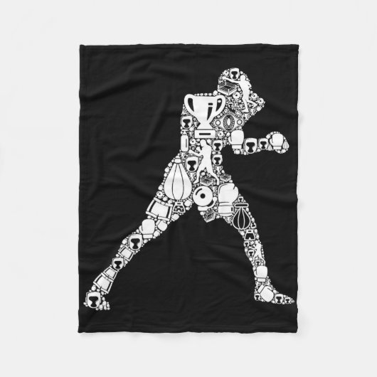 Boxer Boxer Mannen Kinder jongens Fleece Deken (Voorkant)