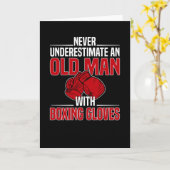 Boxer Boxing Ghandschoenen Boxing Match Martial Ar Kaart (Gele Bloem)