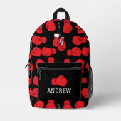 Boxer Boxing Handschoenen Patroon Bedrukte Rugzak (Voorkant)