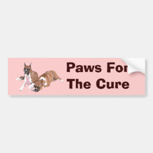 Boxer Breast Cancer Bumpersticker