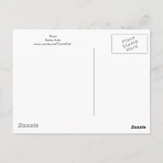 Boxer-Briefkaart Briefkaart (Achterkant)