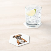 Boxer Buddies Schattige Hondenontwerpen voor Loyal Kartonnen Onderzetters (Insitu)