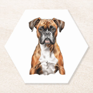 Boxer Buddies Schattige Hondenontwerpen voor Loyal Kartonnen Onderzetters