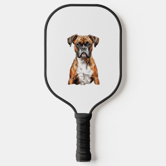 Boxer Buddies Schattige Hondenontwerpen voor Loyal Pickleball Paddle (Voorkant)