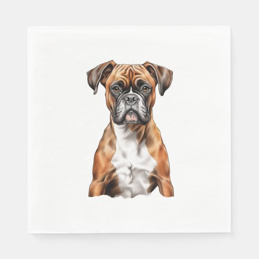 Boxer Buddies Schattige Hondenontwerpen voor Loyal Servet (Voorkant)