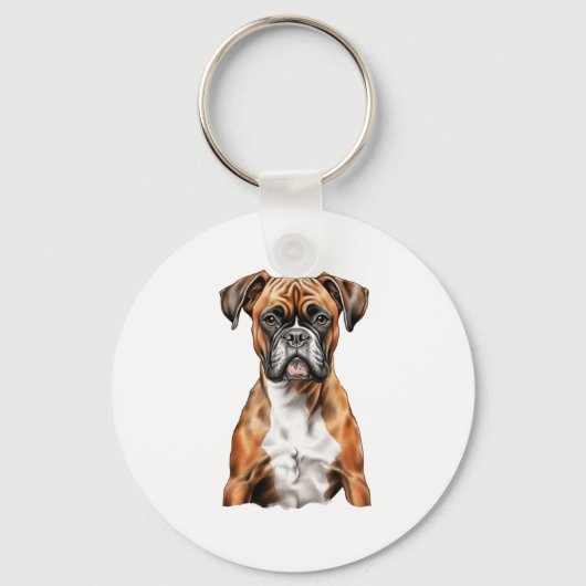 Boxer Buddies Schattige Hondenontwerpen voor Loyal Sleutelhanger (Voorkant)