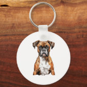 Boxer Buddies Schattige Hondenontwerpen voor Loyal Sleutelhanger (Voorkant)