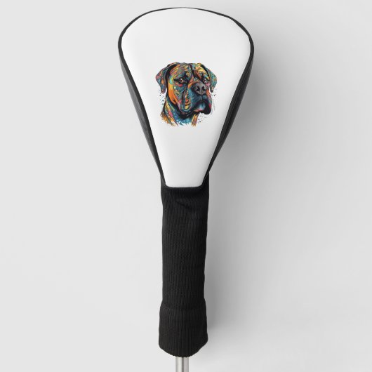 Boxer Buddies Speels Pup Bestand Samenvatting Digi Golfheadcover (Voorkant)