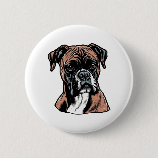 Boxer Buddy Humoristische Beschermende Ronde Button 5,7 Cm (Voorkant)