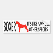 Boxer bumpersticker (Voorkant)