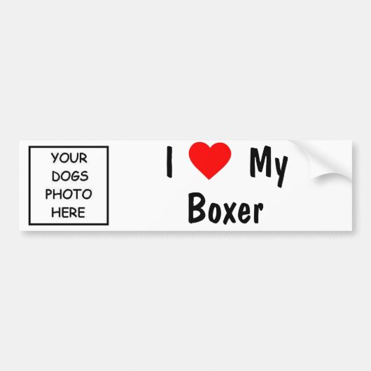 Boxer Bumpersticker (Voorkant)