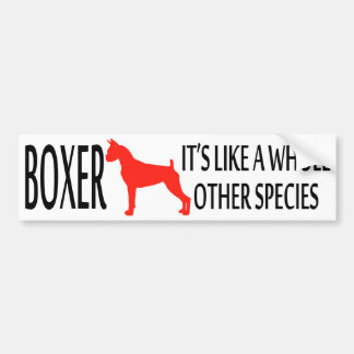 Boxer-Bumpersticker Bumpersticker