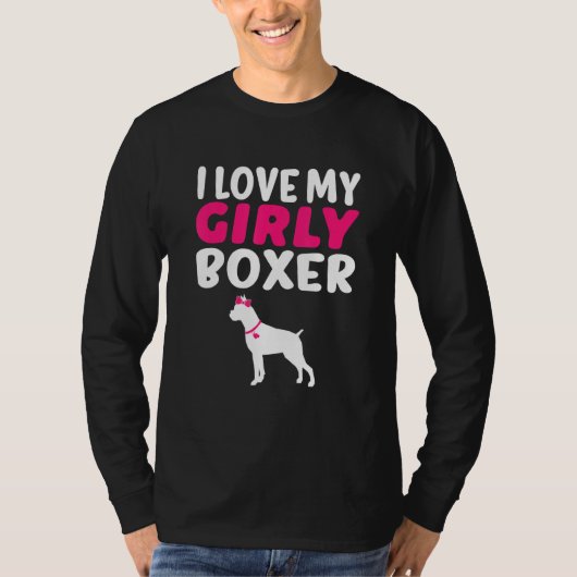 Boxer Canine Pet Girl Dog Geslacht Schuim T-shirt (Voorkant)