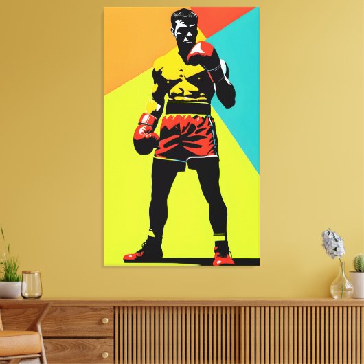 Boxer Canvas Afdruk (Insitu (Woonkamer))