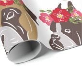 Boxer cartoon kleurig naadloos patroon cadeaupapier (Rol Hoek)