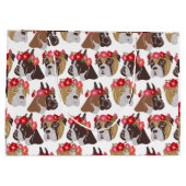 Boxer cartoon kleurig naadloos patroon groot cadeauzakje (Achterkant)