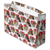 Boxer cartoon kleurig naadloos patroon groot cadeauzakje (Achterkant Gekanteld)