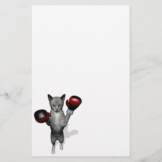 Boxer Cat Briefpapier (Voorkant)