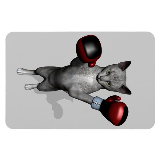 Boxer Cat Magneet (Horizontaal)